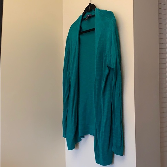 GAP green blue open front cardigan - Picture 1 of 3